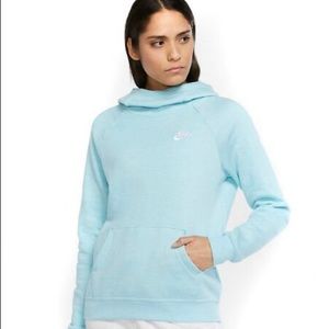 Like new, Light blue, Nike funnel neck hoodie